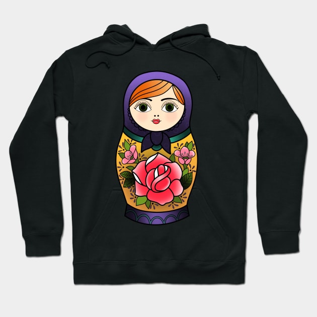 Babushka Doll Hoodie by ladyjrae